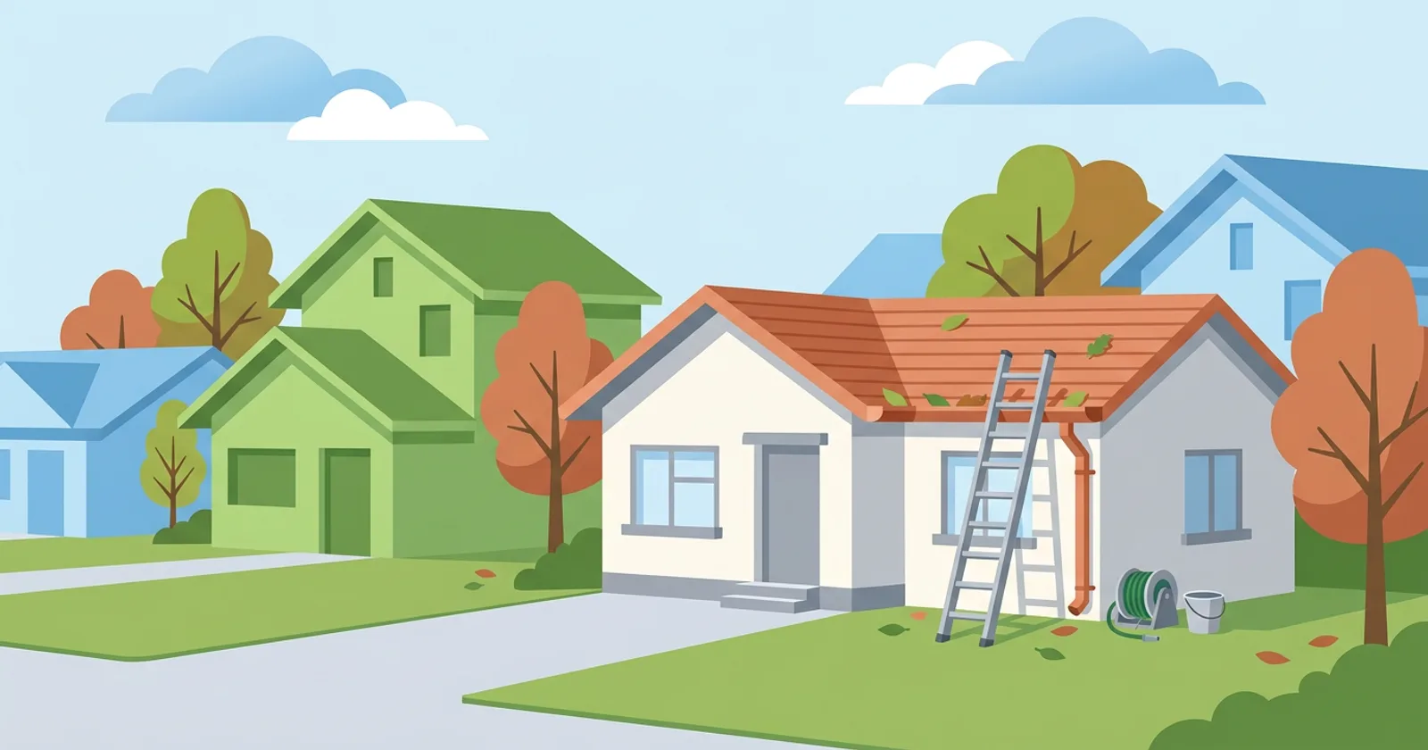 Illustration for Adding Gutter Cleaning for Fall