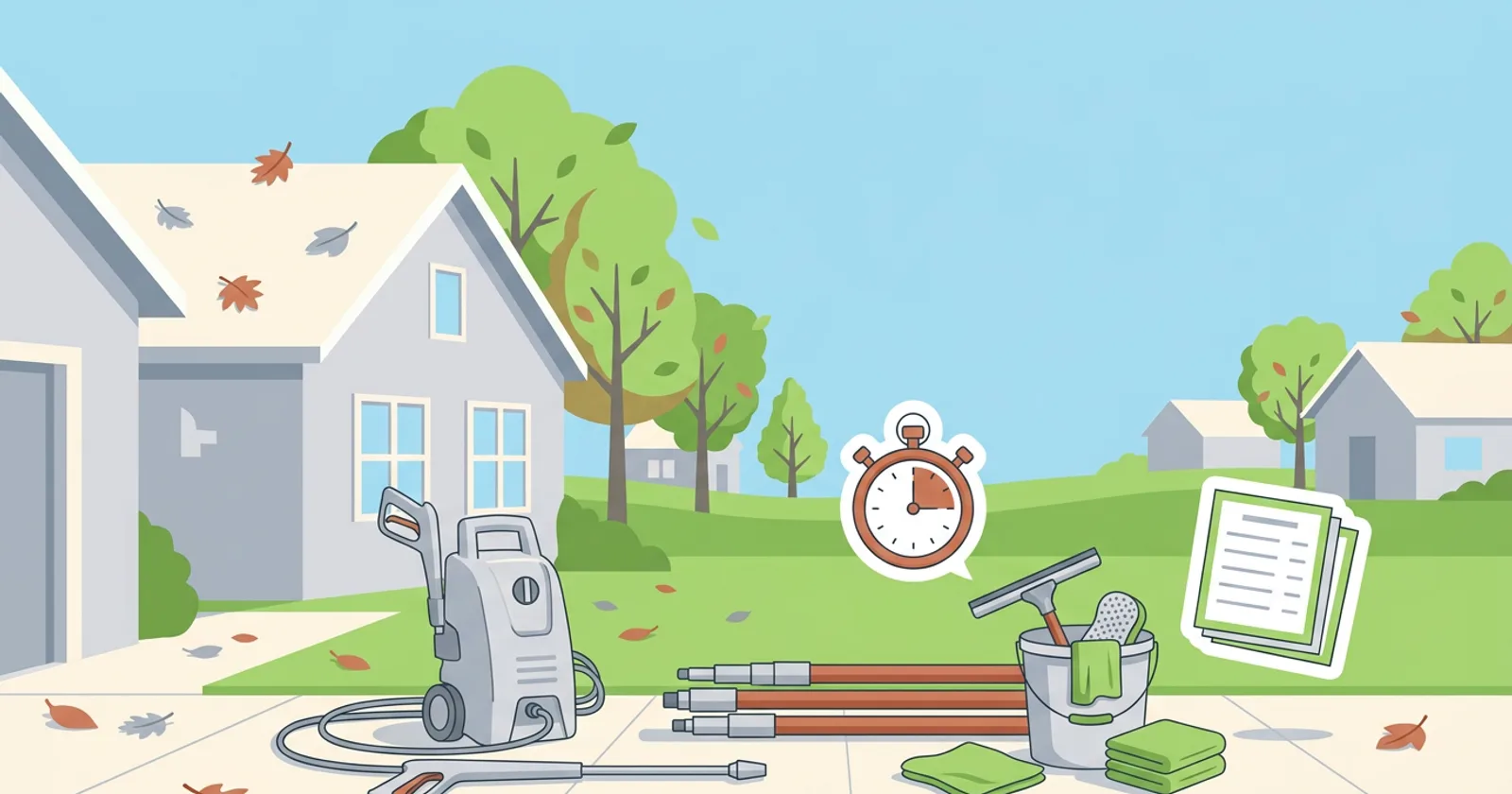 Illustration for Adding Window Cleaning to a Pressure Washing Business