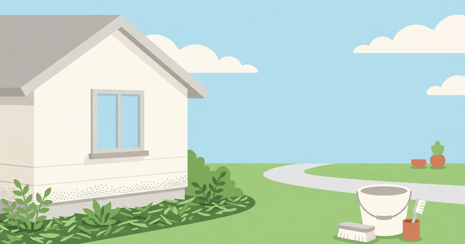 Illustration for Black Dots on Siding Near Mulch? Meet Artillery Fungus, and How to Stop It