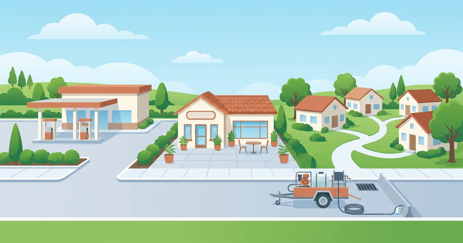 Illustration for Bidding Your First Commercial Pressure Washing Job