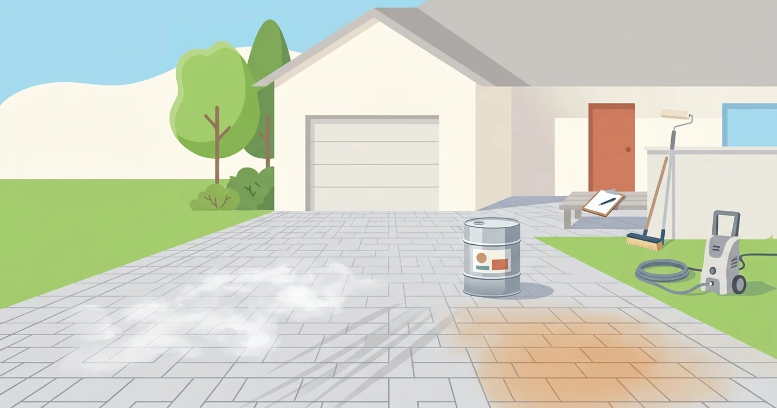Illustration for Paver Sealer Problems