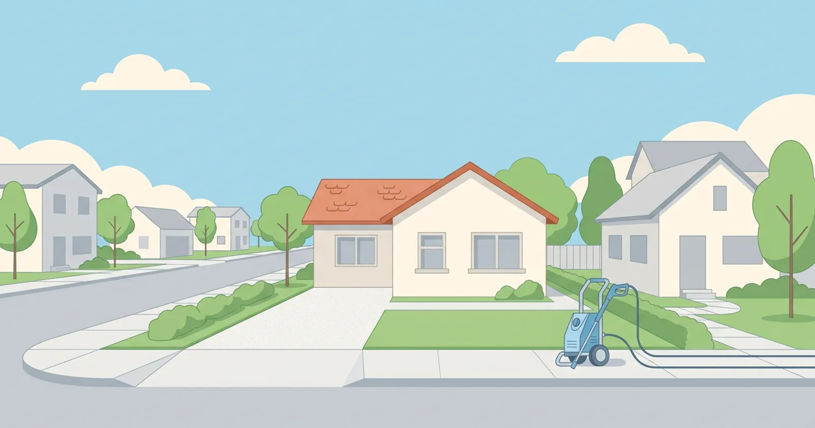 Illustration for How Much Does Pressure Washing Cost in 2026? Prices by Surface, Home Size and City