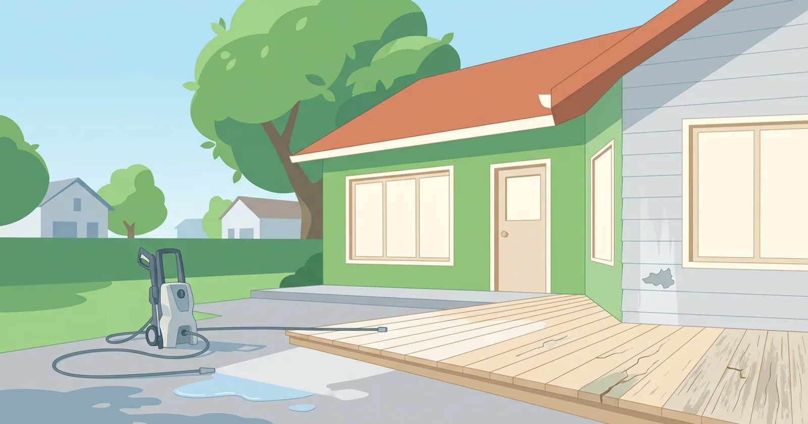Illustration for Did the Pressure Washer Do That? Wash Damage vs Damage That Was Already There